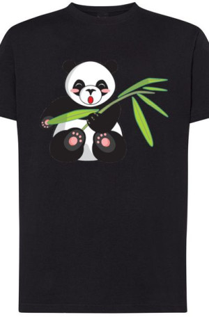 Panda Słodka Męski T-Shirt Nadruk Rozm.4XL