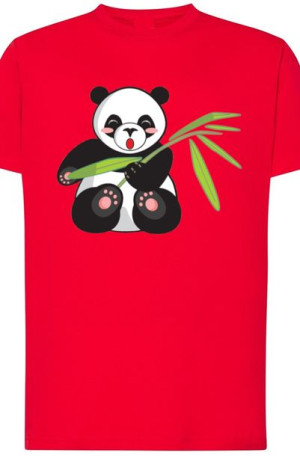 Panda Słodka Męski T-Shirt Nadruk Rozm.M