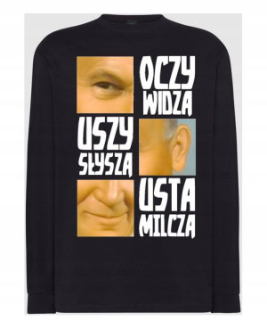 Papaj Papież 2137 Śmieszny Longsleeve r.4XL