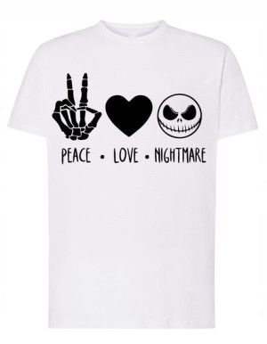 Peace Love Nightmare T-shirt MODNY Rozm.4XL