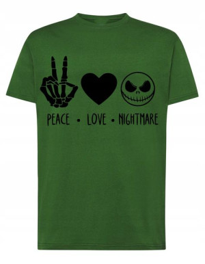 Peace Love Nightmare T-shirt MODNY Rozm.M