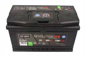 Akumulator 12v 80ah 730a L- 315x175x175 Efb Z Systemem Start Stop Maxgear
