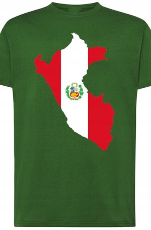 Peru Męski Modny T-shirt Lato Nadruk Rozm.3XL