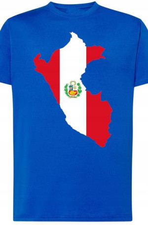 Peru Męski Modny T-shirt Lato Nadruk Rozm.4XL