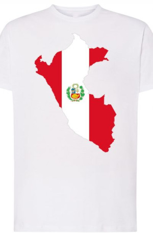 Peru Męski Modny T-shirt Lato Nadruk Rozm.5XL