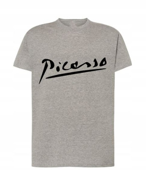 Picasso Męski T-Shirt Logo Modny Nadruk Rozm.XL