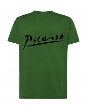 Picasso Męski T-Shirt Logo Modny Nadruk Rozm.XL