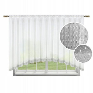 Firana Gotowa 150x300 Woal Łuk Cyrkonie Firany