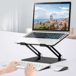 Aluminiowa Podstawka Stolik Stojak Pod Laptopa Mozos Ls1-alu Czarna