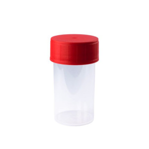 Pojemnik kubek na mocz z nakrętką 40ml sterylny