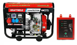 Agregat Generator Prądotwórczy 7,8kw Diesel 3f Ats