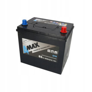 Akumulator 4MAX 12V 65Ah/630A START STOP EFB P+