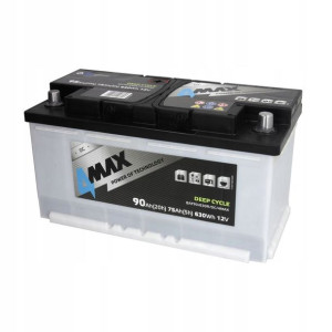 Akumulator 4MAX 12V 90Ah P+ DEEP-CYCLE BAT90/630R/