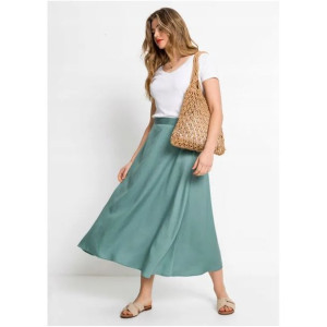 Bonprix Rozkloszowana Gładka Spódnica Damska Midi Casual 46-48 913619