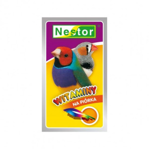 WITAMINY DLA PTASZKÓW egzotycznych na piórka - NESTOR - 20g [WEP]
