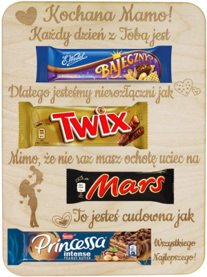 Tabliczka Na Słodycze Prezent Dzień Matki Mamy