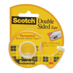Taśma biurowa Scotch 19 mm x 6,3 m dwustronna transparentna