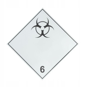 Nalepka Adr Nr 6,2 Cargoparts Cargo-t088