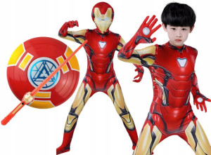 Strój Przebranie Iron Man Maska Kostium 116/122