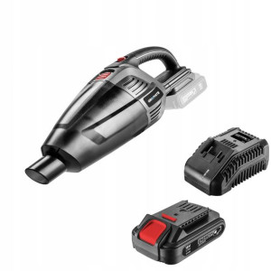 Odkurzacz Aku 2w1 + Aku 2 Ah + Ładowarka Graphite