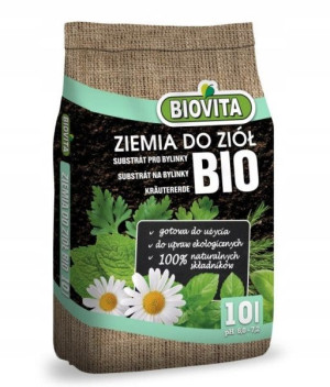 Podłoże Ziemia do ziół BIO 10L BIOVITA Zioła EKO
