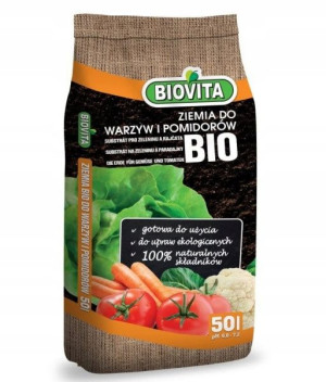 Podłoże Ziemia WARZYWA POMIDORY 50l BIO BIOVITA