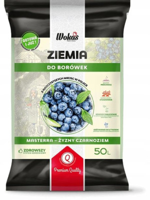 Ziemia Podłoże do borówek Kwaśnolubnych WOKAS 50L