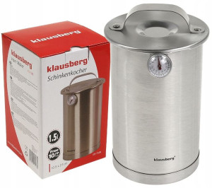Zestaw Szynkowar 1,5L WORECZKI TERMOMETR KLAUSBERG