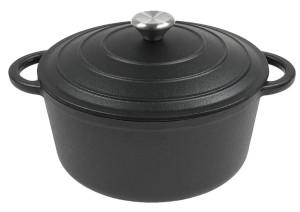 Garnek ŻELIWNY 4,8L Kociołek Ciężki BRYTFANNA 26cm