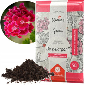 Ziemia Podłoże do Pelargonii Kwiatów WOKAS 50L