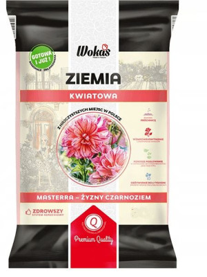 Ziemia Podłoże Kwiatowe Wokas Masterra 50l