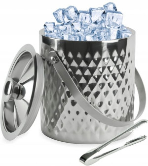 Wiaderko Na Lód Pojemnik Lodu Ze Szczypcami 1,5l D