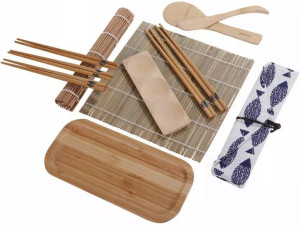 Zestaw do robienia podawania SUSHI 5 osób Bambus