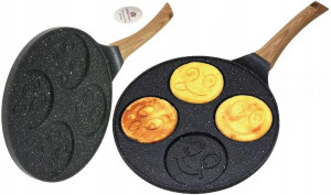 Patelnia smażenia jajek pancakes Placków Buźki B