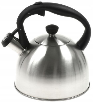 Czajnik STALOWY z gwizdkiem 2,5 L Indukcja GAZ MAT