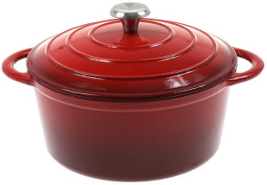 Garnek ŻELIWNY 4,6L Kociołek EMALIA BRYTFANNA 26cm