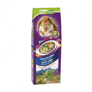 KARMA DLA KRÓLIKÓW z lucerną marchewką ziołami - NESTOR - 700ml [700-GKR]