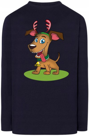 Pies Świąteczna Bluza Longsleeve Modna Rozm.L