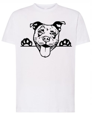 Pitbull Pies T-shirt Modny Nadruk Rozm.3XL