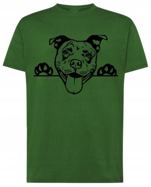 Pitbull Pies T-shirt Modny Nadruk Rozm.XL