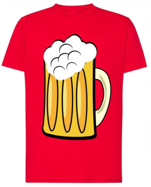 Piwo Lane Modny T-shirt Lato Modny Rozm.XS