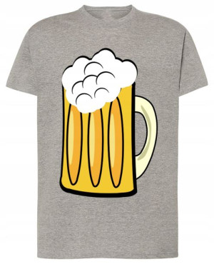 Piwo Lane Modny T-shirt Lato Modny Rozm.XXL