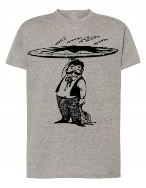 PIZZA MAN T-shirt Męski Modny Nadruk Rozm.5XL