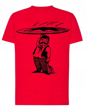 PIZZA MAN T-shirt Męski Modny Nadruk Rozm.M