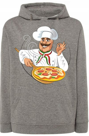 PizzerMan Męska Modna Bluza Kaptur r.M