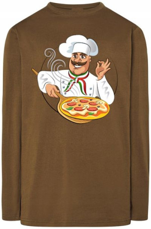 PizzerMan Pizza Bluza Longlseeve Włoch r.3XL