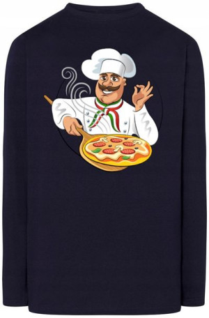 PizzerMan Pizza Bluza Longlseeve Włoch r.4XL