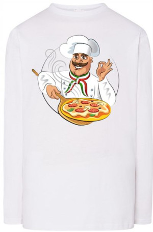 PizzerMan Pizza Bluza Longlseeve Włoch r.L