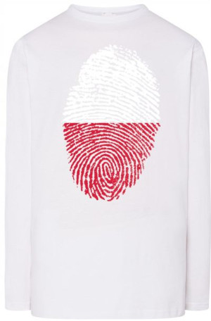 Polska Flaga Odcisk Bluza Longsleeve Rozm.L