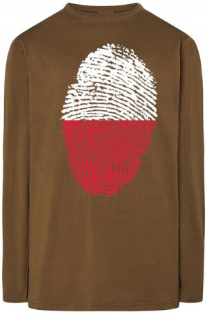 Polska Flaga Odcisk Bluza Longsleeve Rozm.S